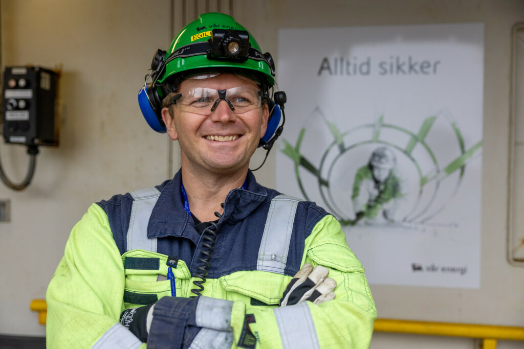 offshore worker posing for safety